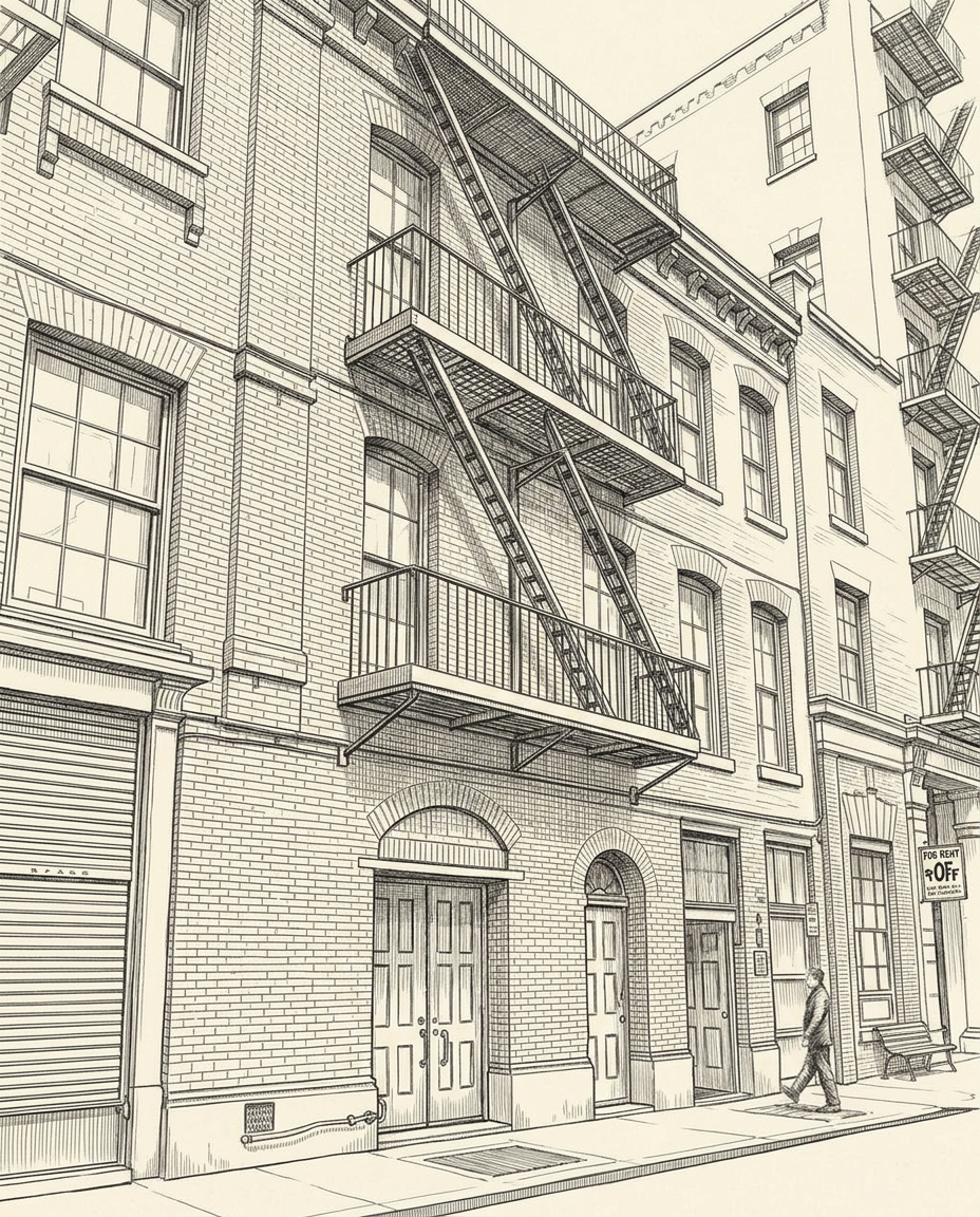 Flatiron store-and-loft building